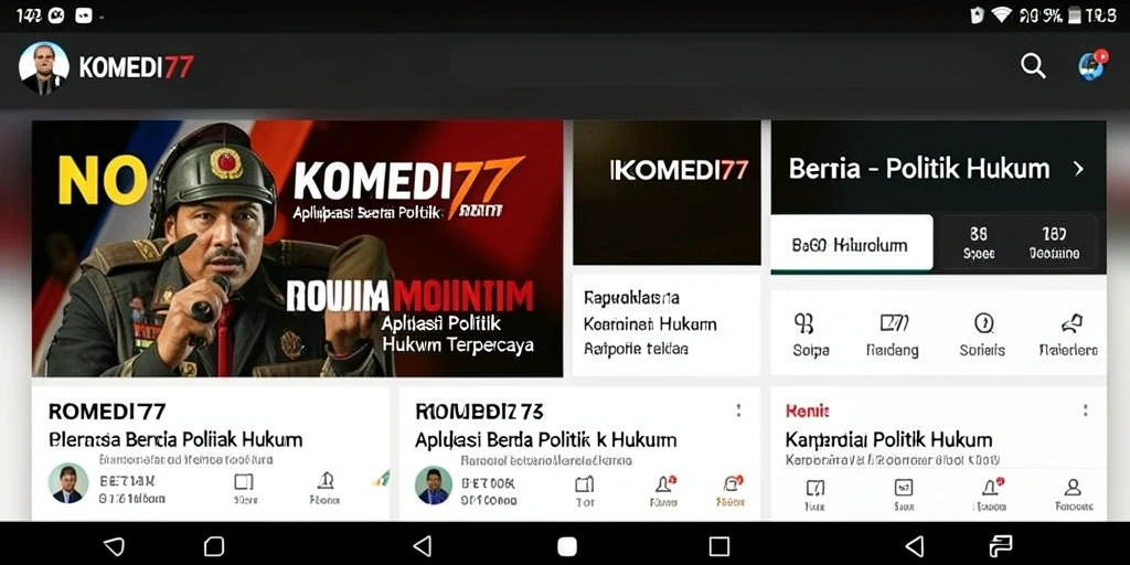 Tampilan antarmuka <strong>KOMEDI77</strong> yang menarik dan informatif.