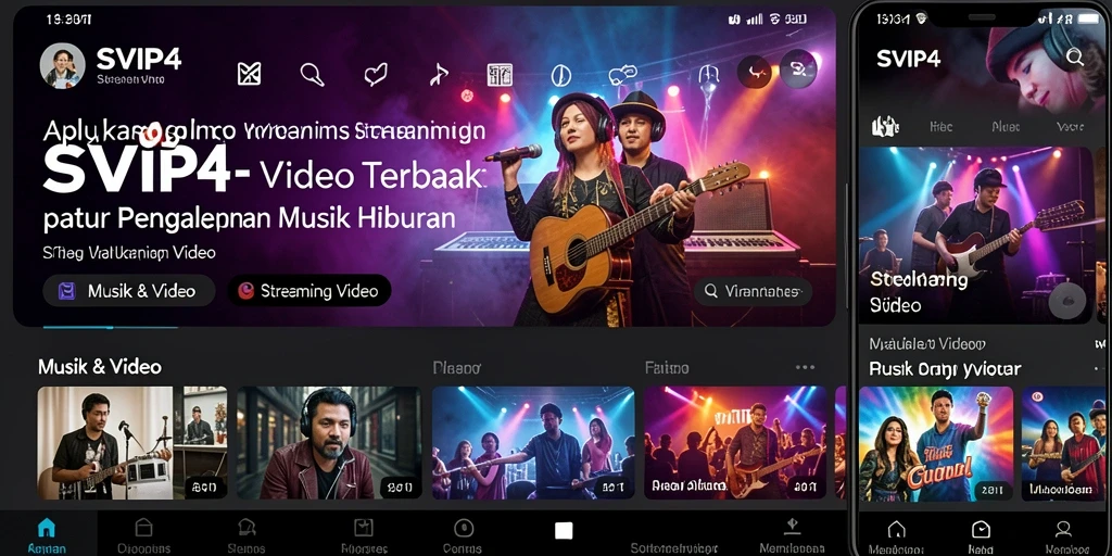 Tampilan utama SVIP4 dengan fitur Streaming Video yang menarik.