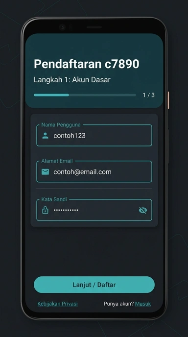 Buat Akun c7890 Mudah Untuk Pengguna Android